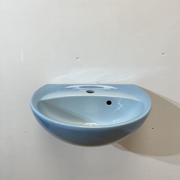 Blue 2 Tone Retro Cloakroom Basin - Image 2