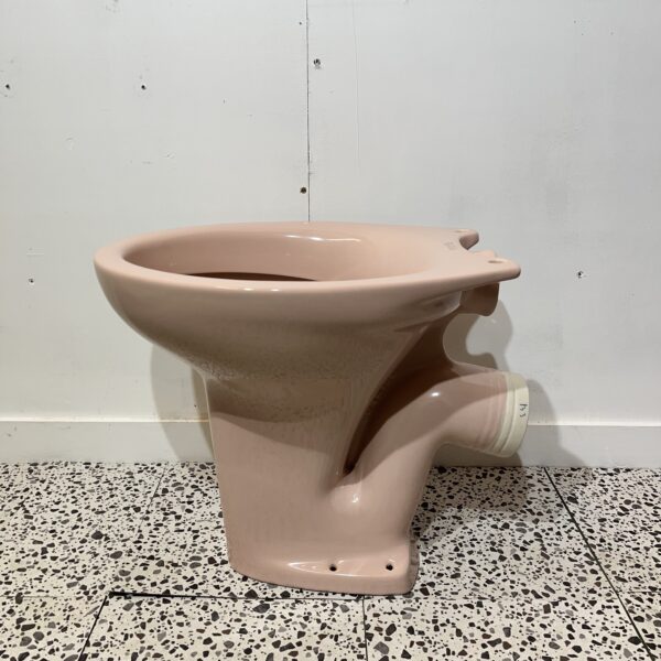 Coral Pink Low Level Toilet Pan P Trap - Image 2