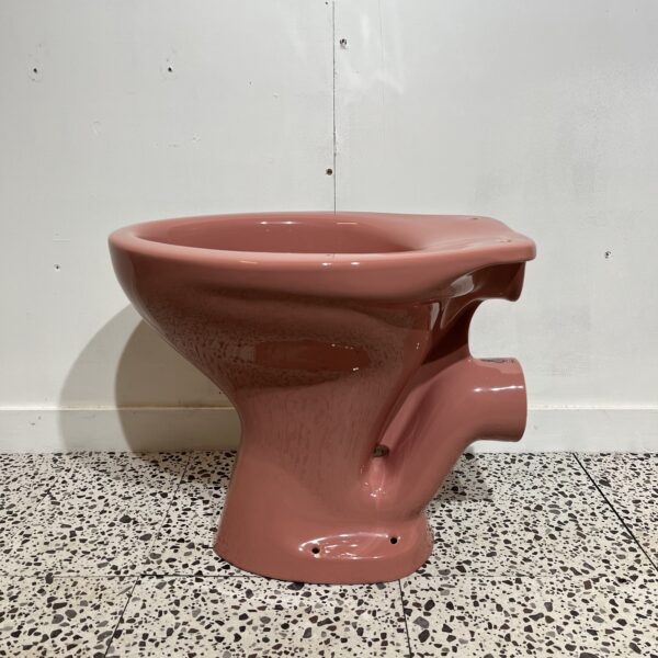 Cameo Pink Twyfords Low Level Toilet Pan H.O - Image 3