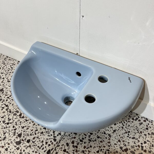 Twyfords Verona Cloakroom Washbasin in Cornflower Blue - Image 3