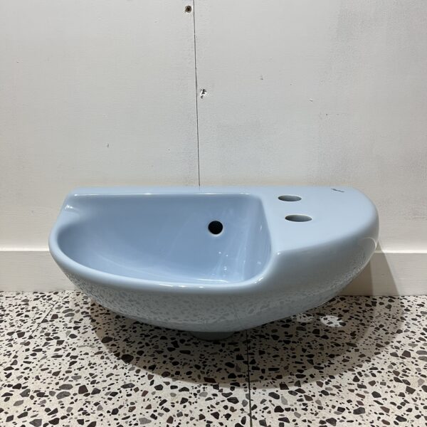 Twyfords Verona Cloakroom Washbasin in Cornflower Blue - Image 2