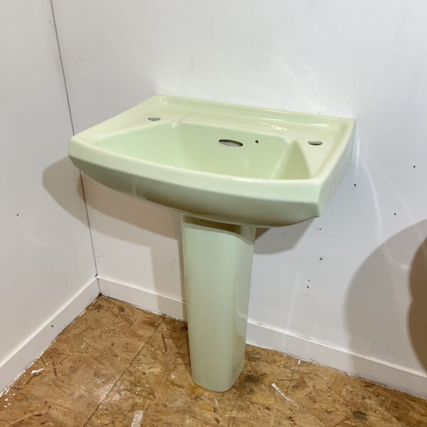 Ideal Standard Whisper Green Tiara Basin with Pedestal - Image 4