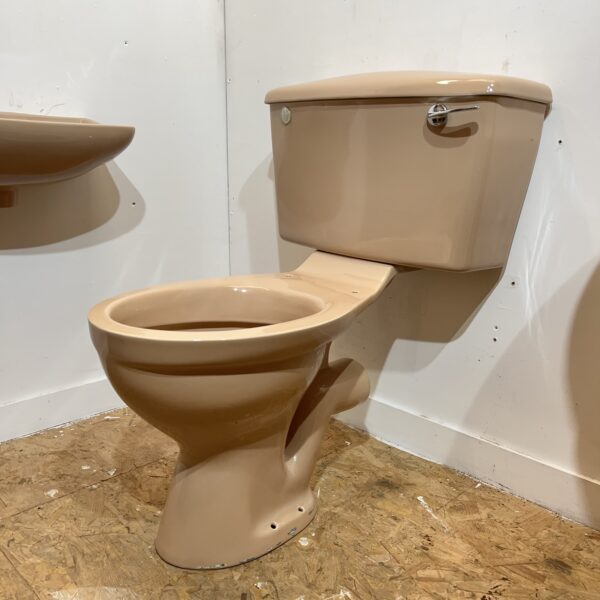 Retro Whisky Toilet and Basin Cloakroom Suite - Image 3